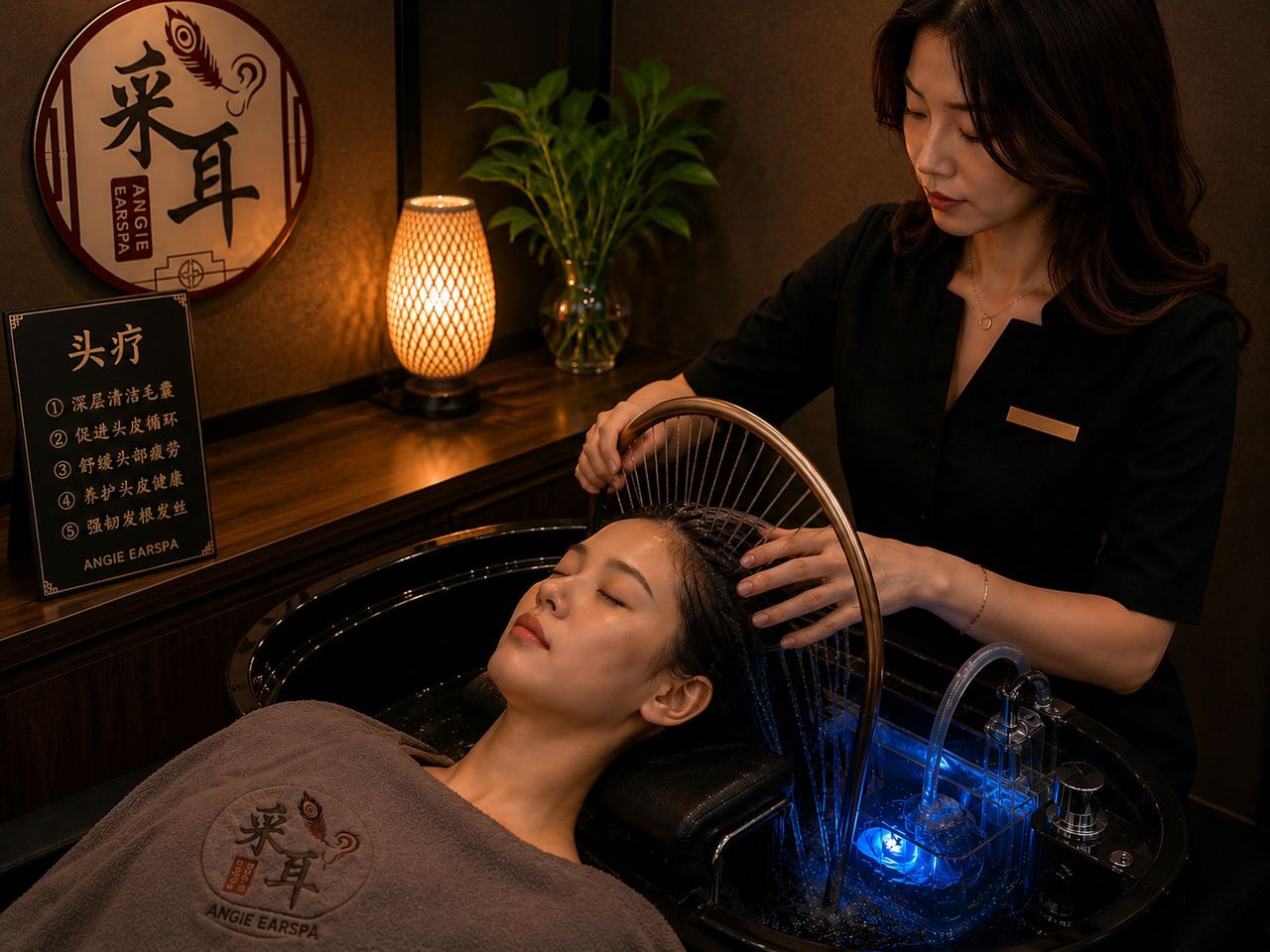 Angie Earspa head therapy treatment in Malaysia
